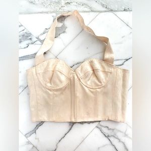 Vintage John Galliano Bustier  Crop Top From 2004 Collection.  Size 42